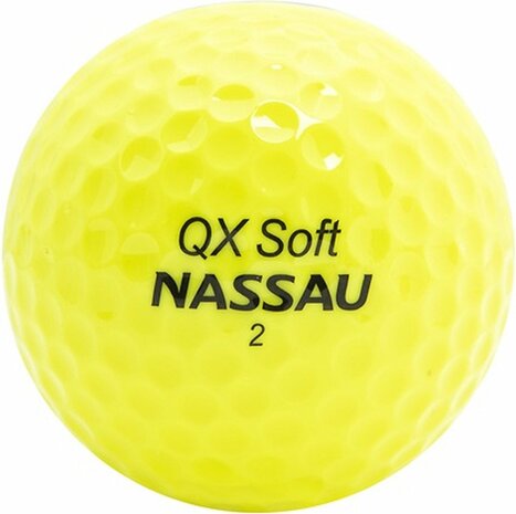 Nassau QX Geel bal met logo