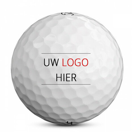 Nassau QX Soft Golf Balls printed with logo - White