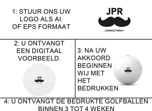 Titleist Trufeel yellow golf balls printed with logo