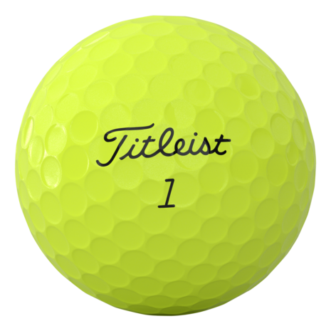 Titleist AVX golfballen geel met logo