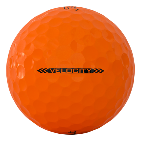 Oranje Titleist Velocity golfballen bedrukken