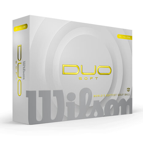 Gele Wilson duosoft golfballen