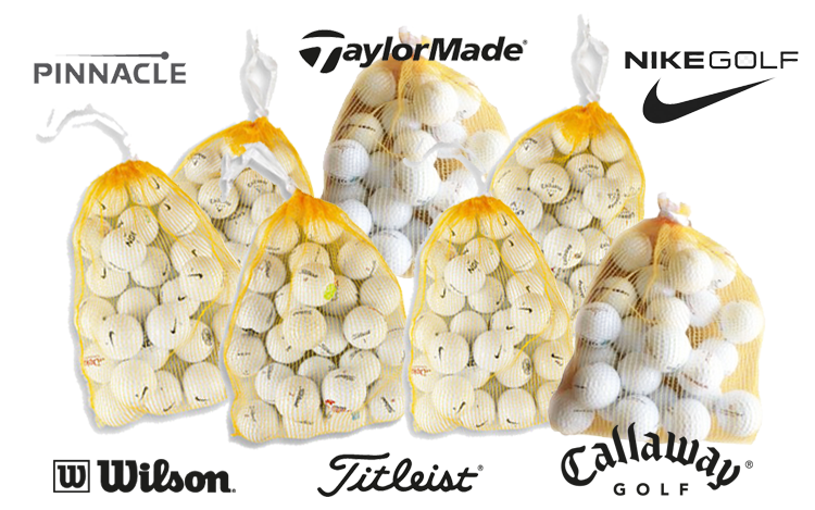50 Lakeballs from: Titleist - Nike - Callaway - Wilson - Taylormade - Pinnacle