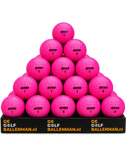 Roze golfballen mix lakeballs