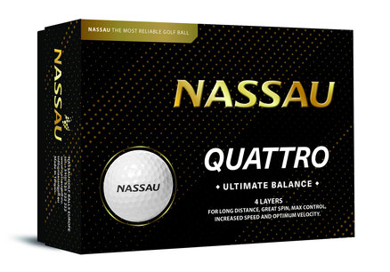 Nassau Quattro Golf Balls printed with logo Nassau Quattro Golf Balls printed with logo