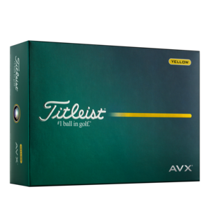 Titleist AVX golf balls printed with logo