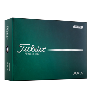 Titleist AVX golf balls printed with logo